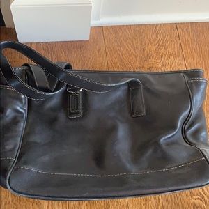 Black Coach Briefcase/Large Tote Bag